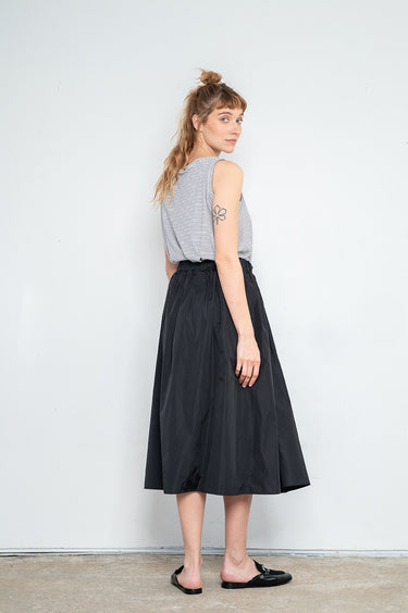 BORON SKIRT - שחור מבריק